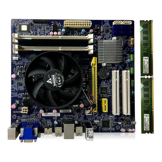 Kit Placa Mãe Foxconn Pentium G870 + Memoria 4gb + Cooler Cor Azul Foto 1
