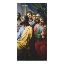 Kit Placa Quadro Decorativo 3pç 3d Borda Infinita Santa Ceia Foto mini 4