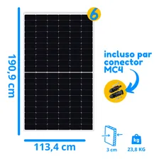 Kit Placa Solar Painel Solar 450w Controlador 30a Mppt Cabos Foto mini 4