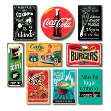 Kit Placas Decorativas Cozinha Frases Vintage Mdf -9 Placas Foto mini 2