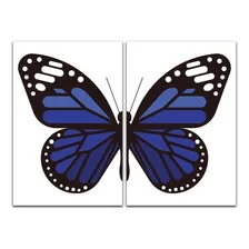 Kit Placas Quadros Decorativos 2 Pçs 40x60 Borboleta Foto mini 1