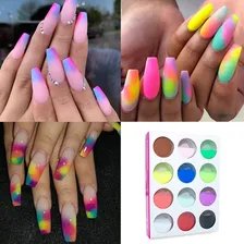 Kit Pó Acrílico Colorido Para Decoração De Unhas 12 Cores Foto mini 4