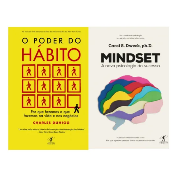 Kit Poder Do Habito Mindset: Poder Do Habito Mindset De Carol Dweck Editora Companhia Das Letras Em Português Foto 1