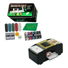 Kit Poker Texas Holdem 200 Fichas + Toalha Foto  mini 1