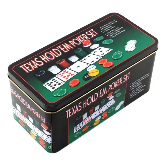 Kit Poker Texas Holdem Lata 200 Fichas 2 Baralhos Feltro Foto 1