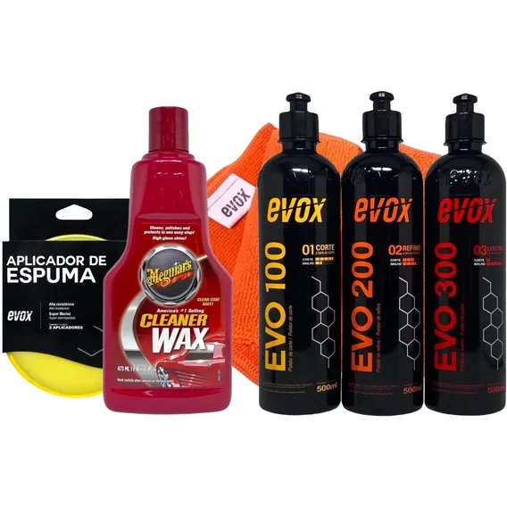 Kit Polidor Lustro Automotivo Profissional + Cera Meguiars Foto 1