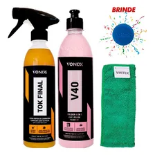 Kit Polidor V40 4 Em 1 + Cera Carnauba Tok Final Vonixx Cor All Colors Foto mini 1