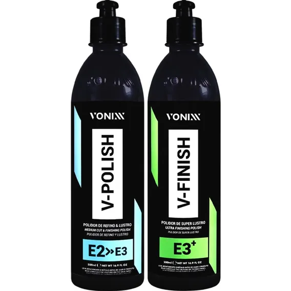 Kit Polimento Automotivo Vonixx Vhp V-polish V-finish 500ml 127/220v Foto 1