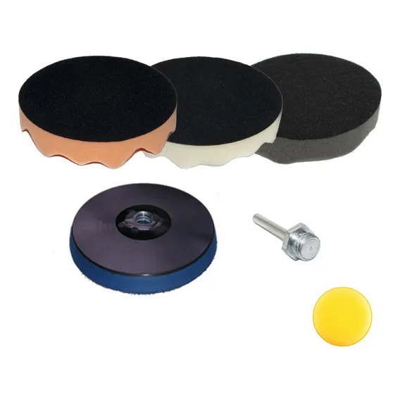 Kit Polimento - Boinas De Espumas + Suporte 4 Polegadas Foto 1