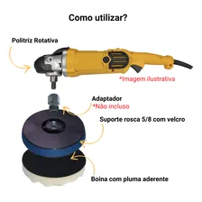 Kit Polimento - Boinas De Espumas + Suporte 4 Polegadas Foto mini 4