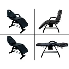 Kit Poltrona Fixa Reclinavel Lupa Articulada + Fixador para Estética Tatuador Cor Preto Foto mini  2