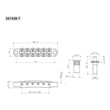 Kit Ponte Fixa Gotoh Ge103b-t + Ge101z C Cromado Foto mini  3