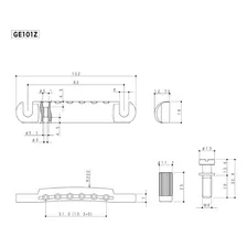 Kit Ponte Fixa Gotoh Ge103b-t + Ge101z C Cromado Foto mini  2