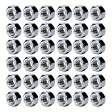 Kit Porca Sextavada 5mm Aço Carbono Zincado 500un M5 - 0,80 Foto  mini 1