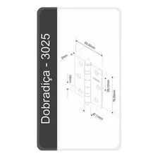 Kit Porta C/3 Dobradiça Pado Rolamento Aço Cromado 3025 Acr Foto mini 3