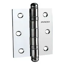 Kit Porta C/3 Dobradiça Pado Rolamento Aço Cromado 3025 Acr Foto mini 4