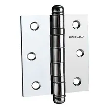 Kit Porta C/3 Dobradiça Pado Rolamento Aço Cromado 3530 Acr Foto mini 2