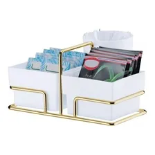 Kit Porta CĂĄpsulas Nespresso Guardanapo SachĂȘ Dourado Future Foto mini 3
