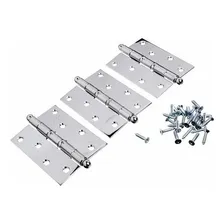 Kit Porta Cartela 3 Dobradiças Cromada Bola/anel União 4x3 Foto mini 3