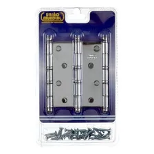 Kit Porta Cartela 3 Dobradiças Cromada Bola/anel União 4x3 Foto mini 4