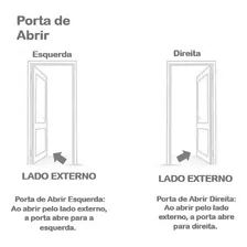 Kit Porta De Madeira Lisa 215cmx75cm Melamínico Mgm Fhwt Foto mini 4