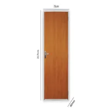 Kit Porta De Madeira Lisa 215cmx75cm Melamínico Mgm Fhwt Foto mini 3