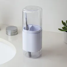 Kit Porta Escovas 2 Peças Dual Ou Banheiro Lavabo Cor Branco Foto mini  2