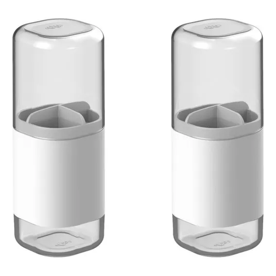 Kit Porta Escovas 2 Peças Dual Ou Banheiro Lavabo Cor Branco Foto 1
