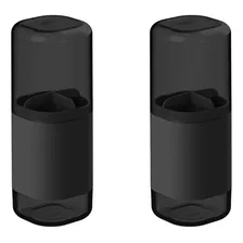 Kit Porta Escovas 2 Peças Dual Ou Banheiro Lavabo Cor Preto Foto  mini 1