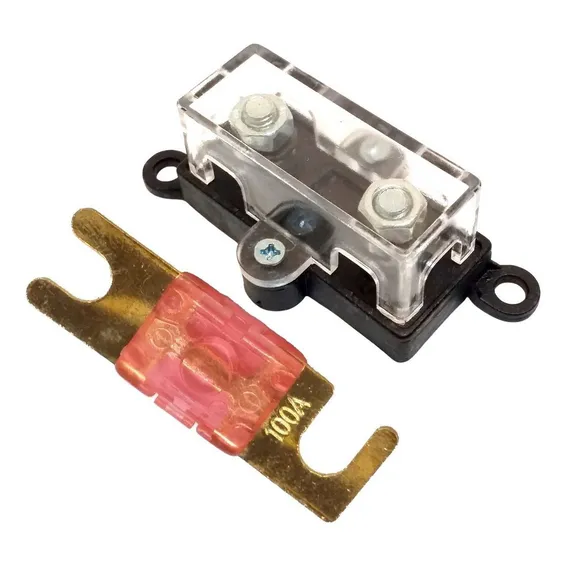 Kit Porta Fusível Automotivo Midi Com Fusíveis Mini Faca Anl Foto 1