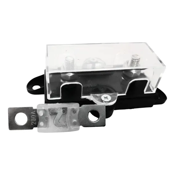 Kit Porta Fusivel Mega Acrilico + FusÃvel Mega 200 Amperes Foto 1