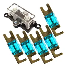 Kit Porta Fusível Midi E 5 Fusível 60 Amperes Som Automotivo Foto  mini 1