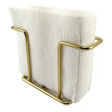 Kit Porta Guardanapos Sachês Chá Suporte Copos Aço Dourado Foto mini 2