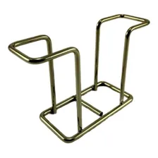 Kit Porta Guardanapos Sachês Chá Suporte Copos Aço Dourado Foto mini 3