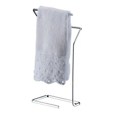 Kit Porta Papel Higiênico 1609 + Toalheiro Pia Chão Cromado Foto mini 3
