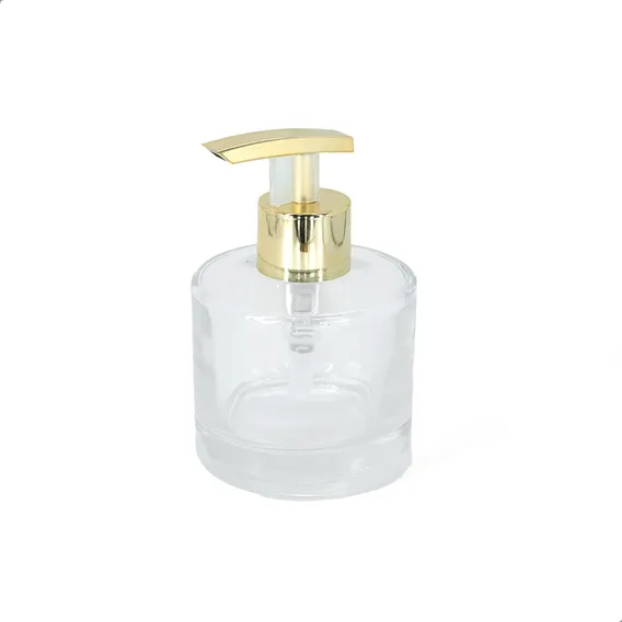 Kit Porta Saboneteira Sabonete Liquido De 240ml Válvula Luxo Foto 1