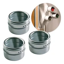 Kit Porta Tempero Magnético Para Geladeira Fackelmann 3 Unid Foto  mini 1