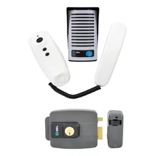 Kit Porteiro Eletrônico Hdl Com Fechadura Elétrica Original Cor Branco Foto mini 1