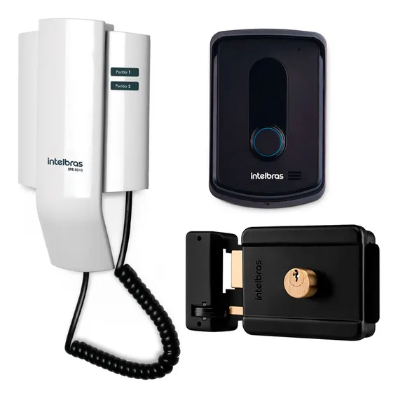 Kit Porteiro Interfone Ipr 8010 Intelbras + Fx 500 Intelbras Foto 1