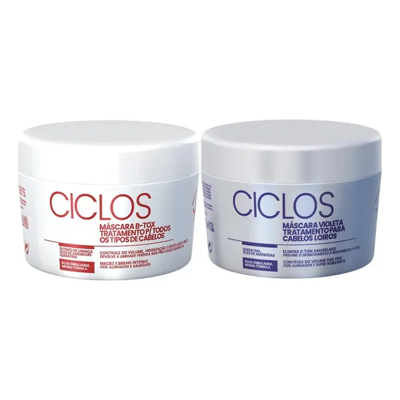 Kit Portier B-tox Violet 250g + Ciclos B-tox Mask 250g Foto 1