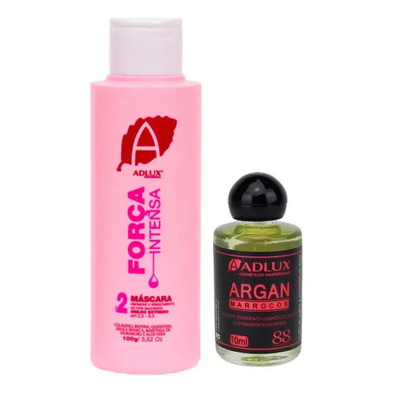 Kit Pós Química Hidratação Óleo De Argan Adlux 2 Passos Foto 1