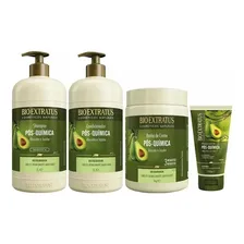 Kit Pós QuĆmica Reparação Profunda 4 Produtos Bio Extratus Foto mini 1