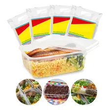Kit Pote Descartável 500ml Freezer Microondas Marmita 96 Un Foto  mini 1