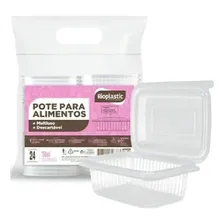 Kit Pote Descartável Marmita 750ml Freezer Microondas 144un Cor Transparente Foto  mini 1