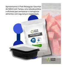 Kit Pote Preto C/ 120un 500ml Descartável Marmita Microondas Foto mini 4
