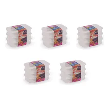 Kit Pote Retangular Raso 500  Com 3 - Nitron Foto  mini 1