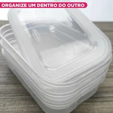 Kit Pote Retangular Raso 500  Com 3 - Nitron Foto mini 4