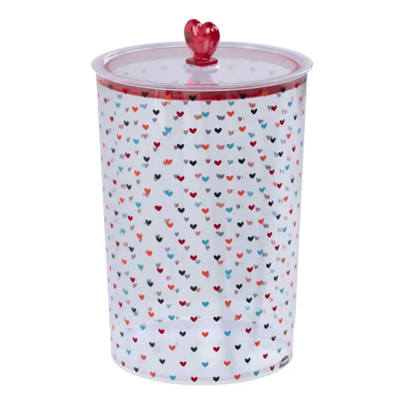 Kit Potes Herméticos Decorados 3 Potes Cor Kit Coração Foto 1