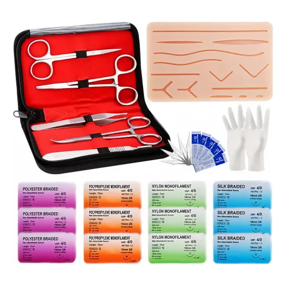 Kit prático de sutura e inserções Blekrasi Pad - Modelos anatômicos Foto 1