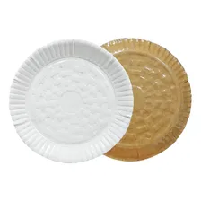 Kit Prato Papelão Plastificado Branco Peq Evento Festa 100un Foto mini 3